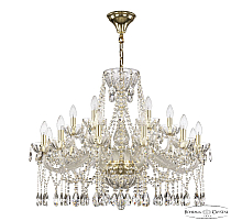 Подвесная люстра Bohemia Ivele Crystal 5413/12+6/300 G Clear/M-1H