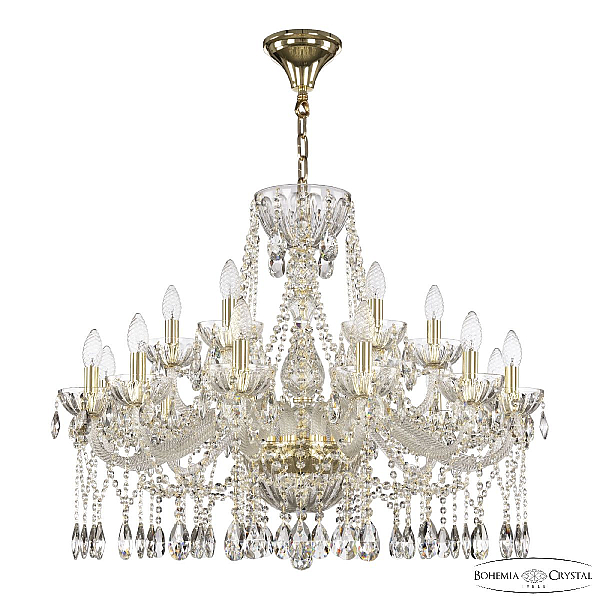 Подвесная люстра Bohemia Ivele Crystal 5413/12+6/300 G Clear/M-1H