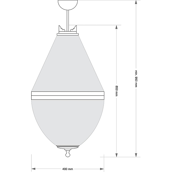 Подвесная люстра Kutek Arezzo ARE-PL-8 (P) 400