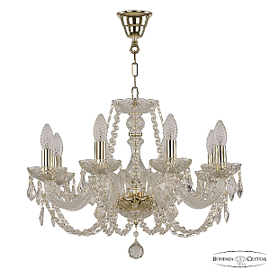 Подвесная люстра Bohemia Ivele Crystal 101/8/195 G Leafs