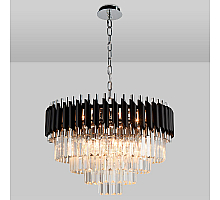 Подвесная люстра Natali Kovaltseva DARIAN 76017/10C CHROME BLACK