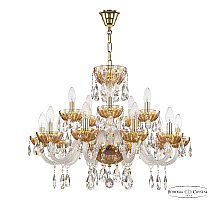 Подвесная люстра Bohemia Ivele Crystal 5417/10+5/240 G Shampan/M-1H