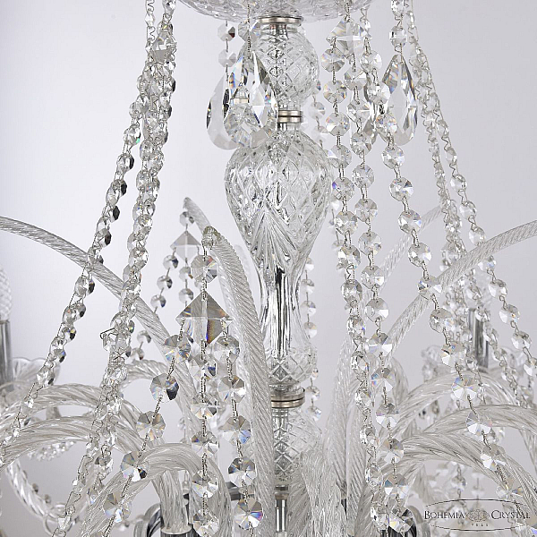 Подвесная люстра Bohemia Ivele Crystal 1411/10/360 Ni