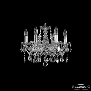 Подвесная люстра Bohemia Ivele Crystal 1413/6/141 Ni Leafs