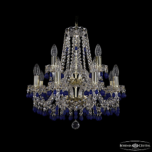 Подвесная люстра Bohemia Ivele Crystal 1410/8+4/160/2d G V3001