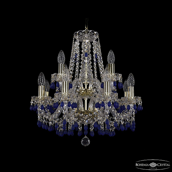 Подвесная люстра Bohemia Ivele Crystal 1410/8+4/160/2d G V3001