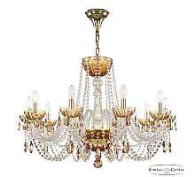 Подвесная люстра Bohemia Ivele Crystal 5402/10/300 G Amber/M-1H K721
