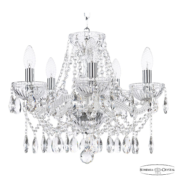 Подвесная люстра Bohemia Ivele Crystal 5413/5/141 Ni Clear/M-1G
