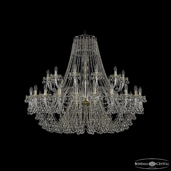 Подвесная люстра Bohemia Ivele Crystal 1409/24+12/530 G