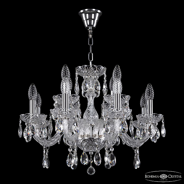 Подвесная люстра Bohemia Ivele Crystal 117/8+4/195 Ni