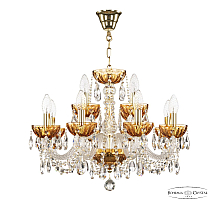 Подвесная люстра Bohemia Ivele Crystal 5402/8+4/195 G Amber/M-1H