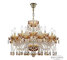 Подвесная люстра Bohemia Ivele Crystal 5413/10+5/240 G Amber/M-1G K721