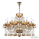Подвесная люстра Bohemia Ivele Crystal 5413/10+5/240 G Amber/M-1G K721