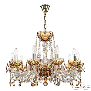 Подвесная люстра Bohemia Ivele Crystal 5402/10/240 G Amber/M-1H K721