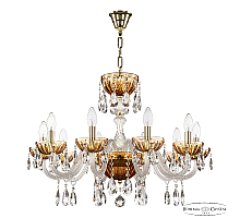 Подвесная люстра Bohemia Ivele Crystal 5417/10/240 G Amber/M-1H