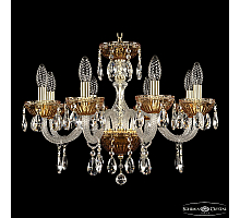Подвесная люстра Bohemia Ivele Crystal 5417/8/195 G Amber/M-1G