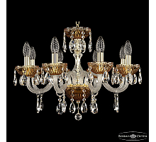 Подвесная люстра Bohemia Ivele Crystal 5417/8/195 G Amber/M-1G