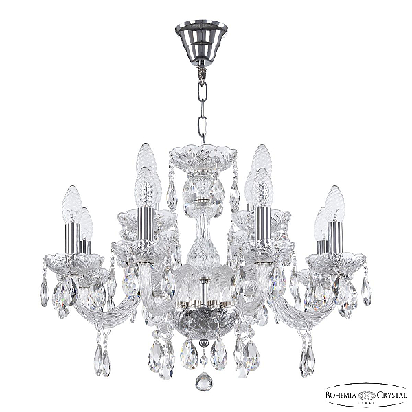 Подвесная люстра Bohemia Ivele Crystal 117/8+4/195 Ni