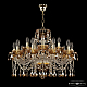 Подвесная люстра Bohemia Ivele Crystal 5413/10+5/240 G Amber/M-1G K721