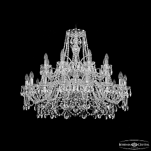 Подвесная люстра Bohemia Ivele Crystal 1411/16+8/360/2d Ni