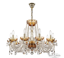 Подвесная люстра Bohemia Ivele Crystal 5402/10/240 G Amber/M-1H