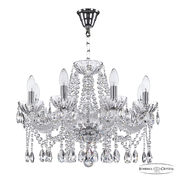 Подвесная люстра Bohemia Ivele Crystal 5413/8/200 Ni Clear/M-1H