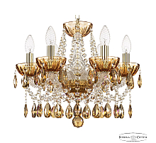 Подвесная люстра Bohemia Ivele Crystal 5413/6/141 G Amber/M-1H K777