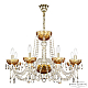 Подвесная люстра Bohemia Ivele Crystal 5402/8/240 G Amber/M-1F
