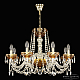 Подвесная люстра Bohemia Ivele Crystal 5402/8/240 G Amber/M-1F