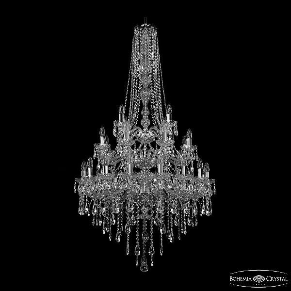 Подвесная люстра Bohemia Ivele Crystal 1415/16+8+4/300/h-155/3d Ni