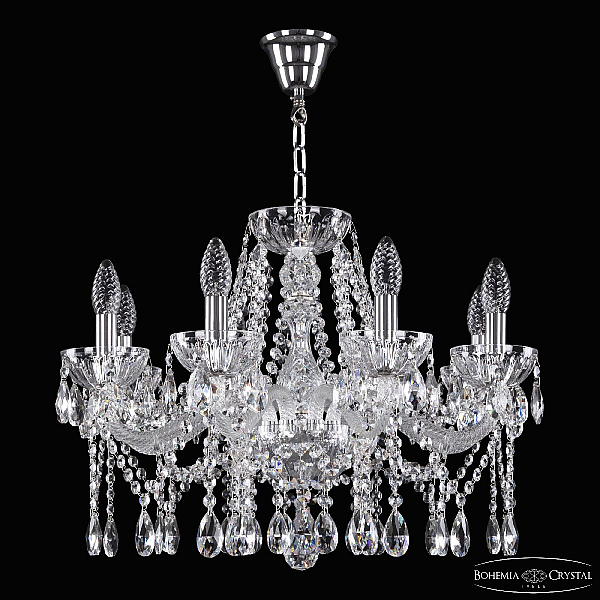 Подвесная люстра Bohemia Ivele Crystal 5413/8/200 Ni Clear/M-1H