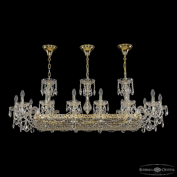 Подвесная люстра Bohemia Ivele Crystal 1453/14/195/1000 G