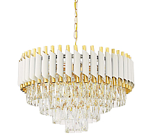 Подвесная люстра Lumina Deco Funneli LDP 6003-500 WT+F.GD