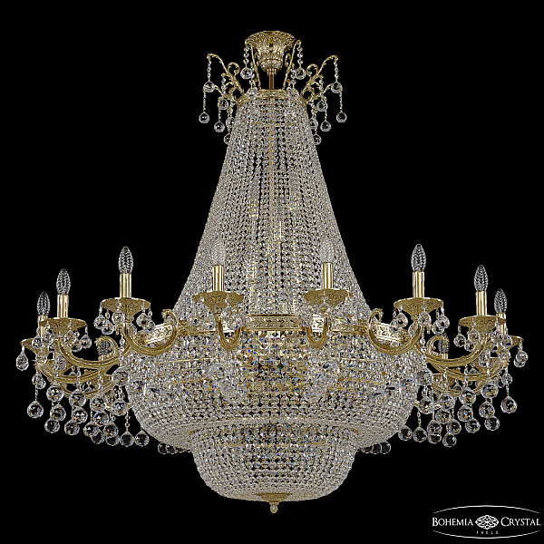 Потолочная люстра Bohemia Ivele Crystal 2210H208/16/123IV/Y1 G Balls
