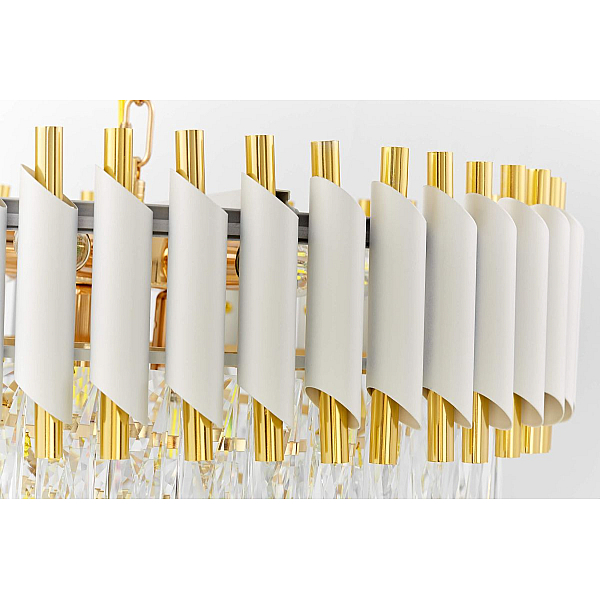 Подвесная люстра Lumina Deco Funneli LDP 6003-500 WT+F.GD