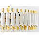Подвесная люстра Lumina Deco Funneli LDP 6003-500 WT+F.GD