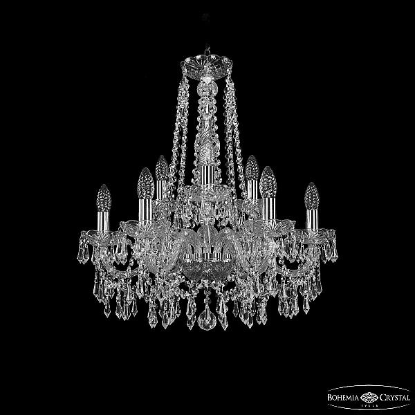 Подвесная люстра Bohemia Ivele Crystal 1403/6+3/195/h-60 Ni