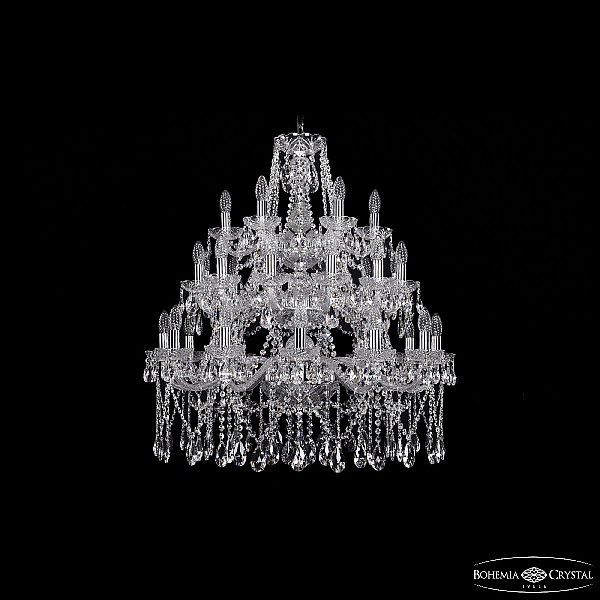 Подвесная люстра Bohemia Ivele Crystal 1413/12+12+6/300/3d Ni