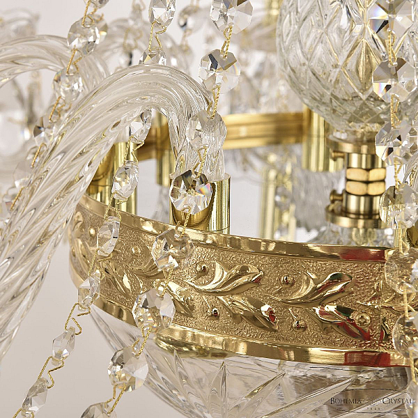 Подвесная люстра Bohemia Ivele Crystal 1451/8/160/250 G