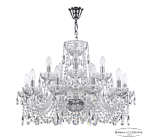 Подвесная люстра Bohemia Ivele Crystal 5402/10+5/240 Ni Clear/M-1G