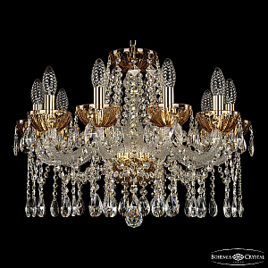 Подвесная люстра Bohemia Ivele Crystal 5413/10/200 G Amber/M-1H