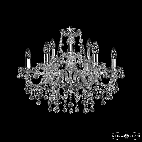 Подвесная люстра Bohemia Ivele Crystal 1409/6+3/195 Ni
