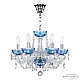 Подвесная люстра Bohemia Ivele Crystal 5402/6/141 Ni Aquamarine/M-1G