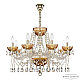 Подвесная люстра Bohemia Ivele Crystal 5413/8/240 G Amber/M-1G