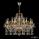 Подвесная люстра Bohemia Ivele Crystal 5413/10+5/240 G Amber/M-1G