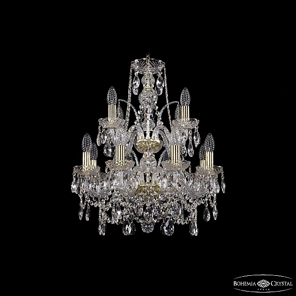 Подвесная люстра Bohemia Ivele Crystal 1411/8+4/160/2d G