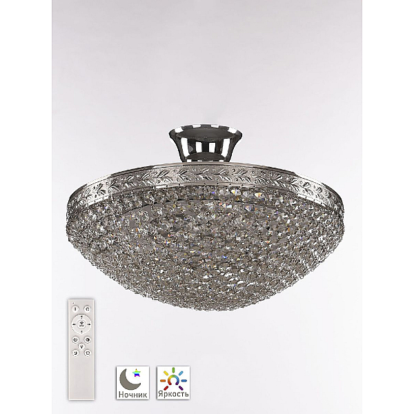 Потолочная люстра Bohemia Ivele Crystal 19321/35IV/LED-DIM Ni