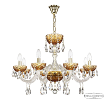 Подвесная люстра Bohemia Ivele Crystal 5417/8/240 G Amber/M-1F