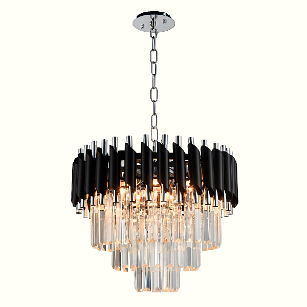 Подвесная люстра Natali Kovaltseva DARIAN 76017/5C CHROME BLACK