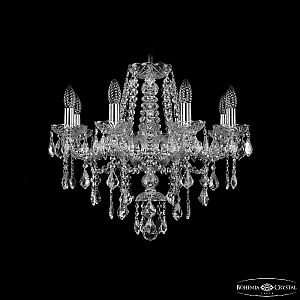 Подвесная люстра Bohemia Ivele Crystal 1415/8/200 Ni Leafs